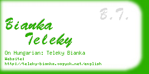 bianka teleky business card